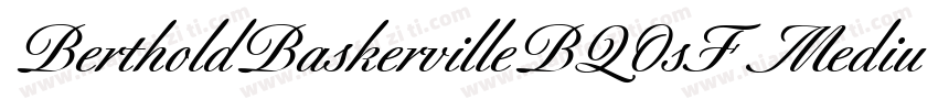 BertholdBaskervilleBQOsF Medium字体转换